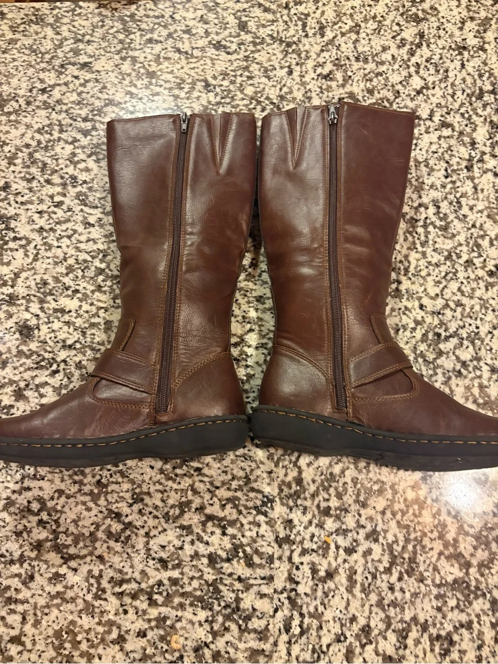 b.o.c. Brown Over-the-Knee Buckle Riding Boots